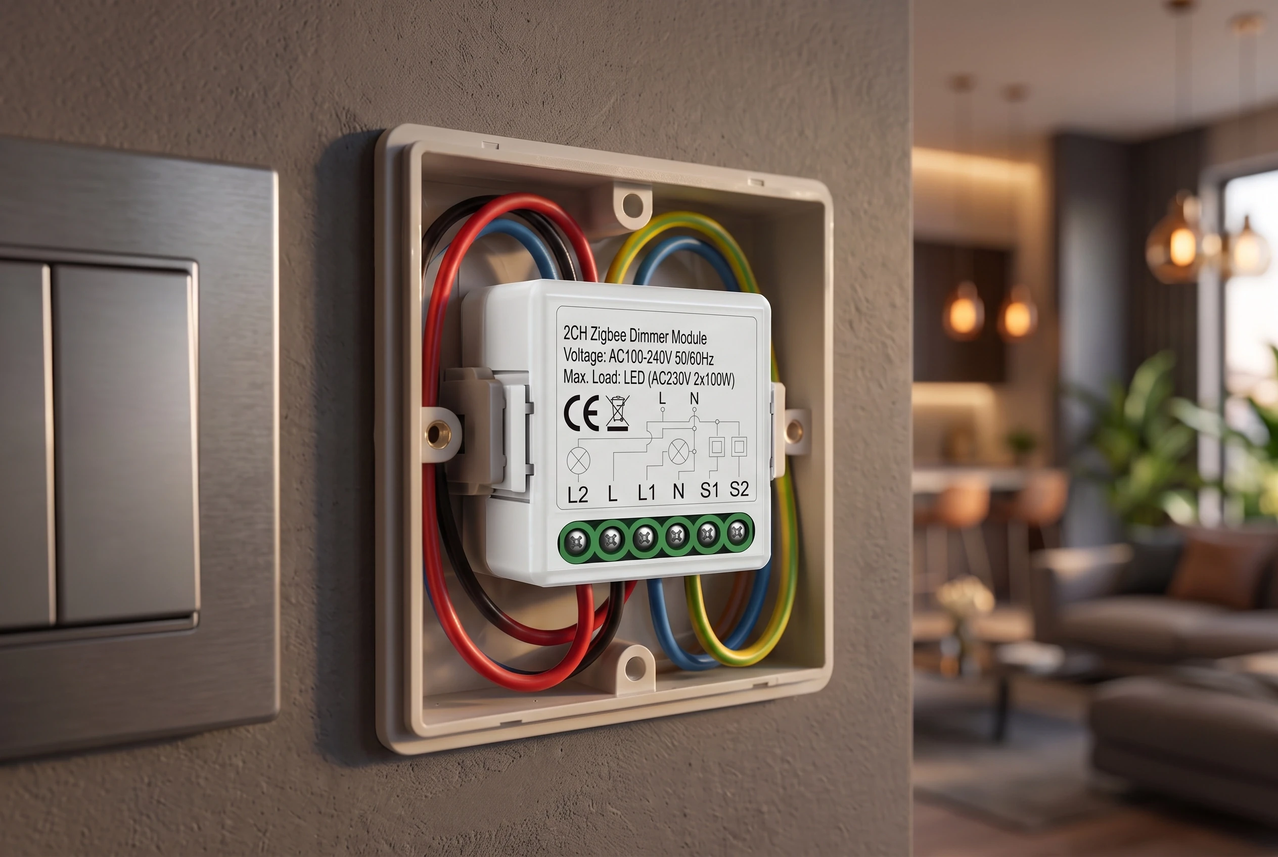 Evolix 2CH Phase-Cut Smart Dimmer