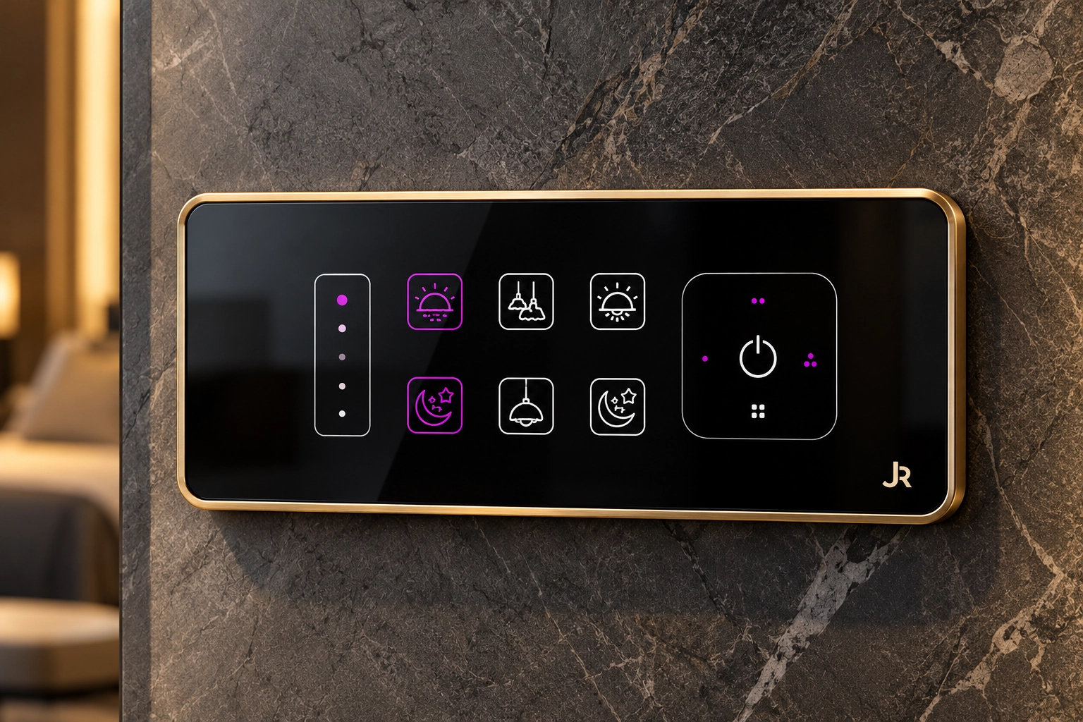 6-Touch Smart Switch with Light & Fan Dimmer