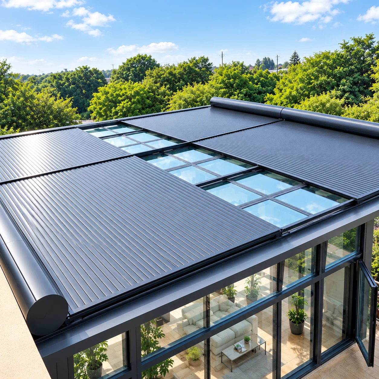 Aluminium Roof Shutters